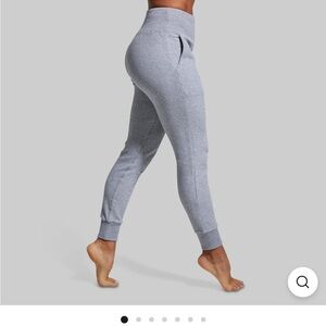 Gray Textured Jogger Pants - Born Promitive